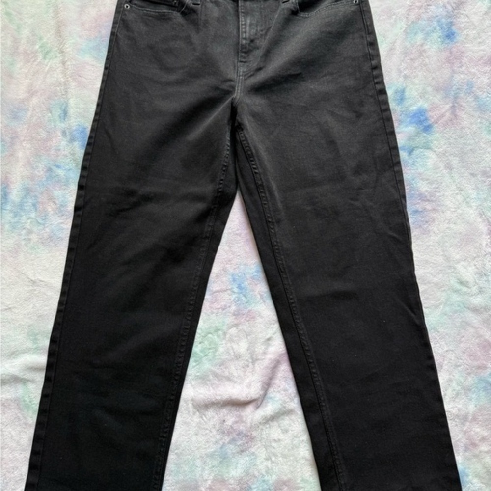 Calvin Klein Black Straight Leg Denim